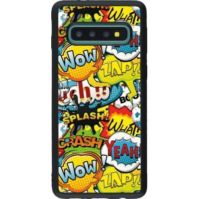 Coque Samsung Galaxy S10 - Silicone rigide noir Cartoons slogans