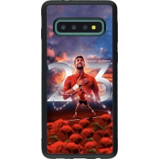 Coque Samsung Galaxy S10 - Silicone rigide noir Djokovic 23 Grand Slam