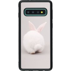 Coque Samsung Galaxy S10 - Silicone rigide noir Easter 2024 bunny butt