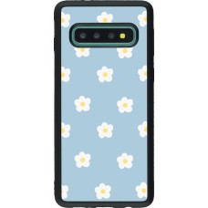 Coque Samsung Galaxy S10 - Silicone rigide noir Easter 2024 daisy flower