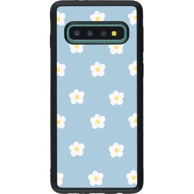 Coque Samsung Galaxy S10 - Silicone rigide noir Easter 2024 daisy flower