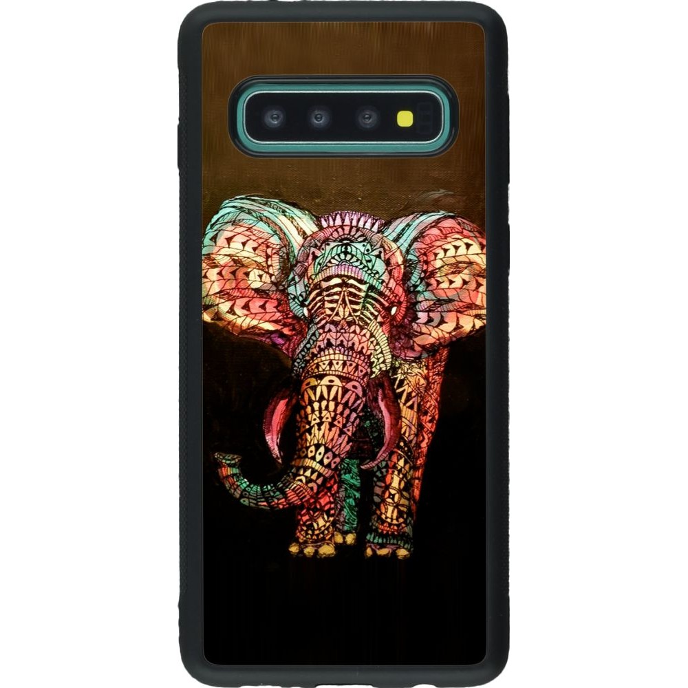 Coque Samsung Galaxy S10 - Silicone rigide noir Elephant 02