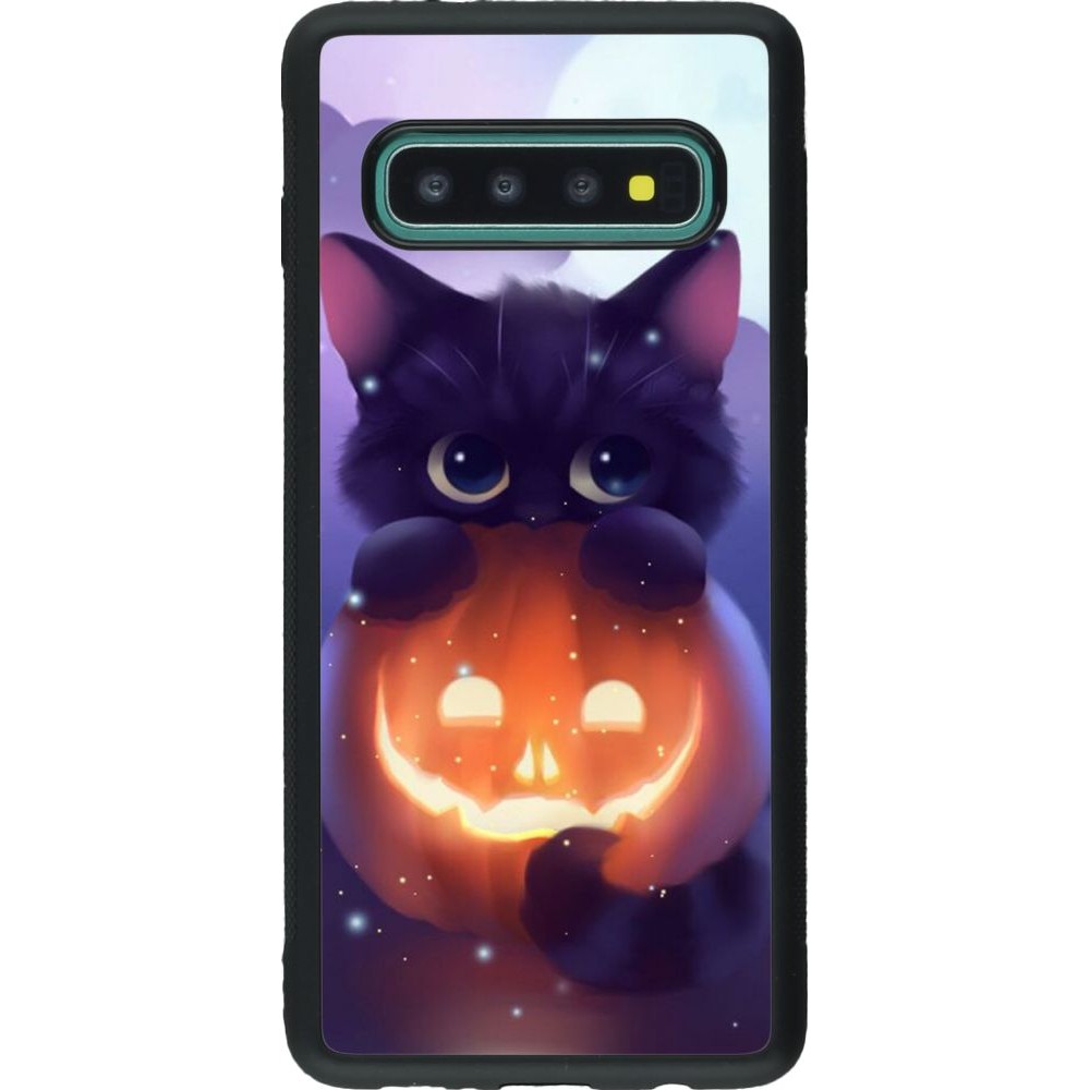 Coque Samsung Galaxy S10 - Silicone rigide noir Halloween 17 15