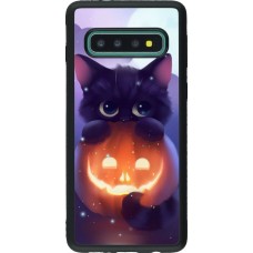 Coque Samsung Galaxy S10 - Silicone rigide noir Halloween 17 15