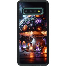 Coque Samsung Galaxy S10 - Silicone rigide noir Halloween Potion Magic