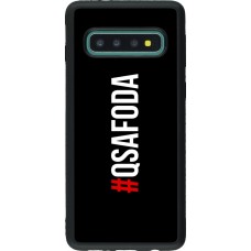 Coque Samsung Galaxy S10 - Silicone rigide noir Qsafoda 1