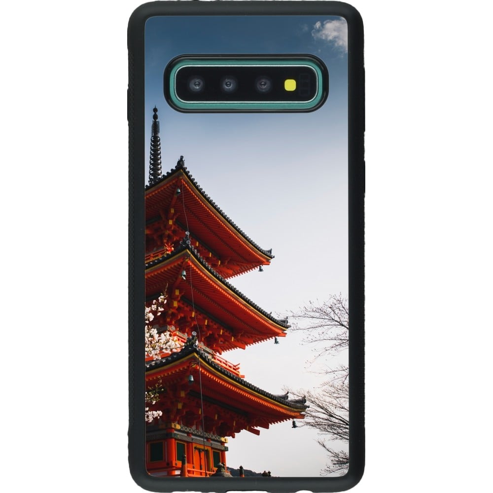 Coque Samsung Galaxy S10 - Silicone rigide noir Spring 23 Japan