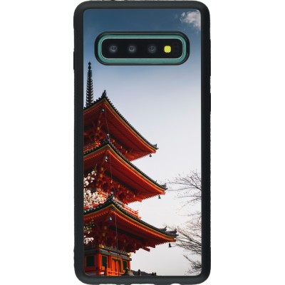 Coque Samsung Galaxy S10 - Silicone rigide noir Spring 23 Japan