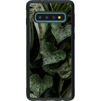 Coque Samsung Galaxy S10 - Silicone rigide noir Spring 23 fresh plants