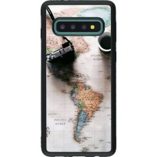 Coque Samsung Galaxy S10 - Silicone rigide noir Travel 01