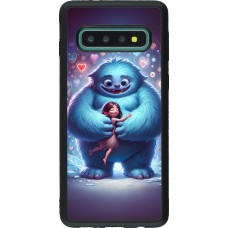 Coque Samsung Galaxy S10 - Silicone rigide noir Valentine 2024 Fluffy Love