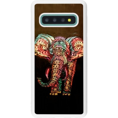 Coque Samsung Galaxy S10 - Silicone rigide blanc Elephant 02