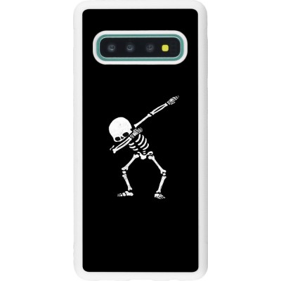 Coque Samsung Galaxy S10 - Silicone rigide blanc Halloween 19 09