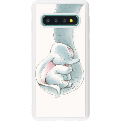 Coque Samsung Galaxy S10 - Silicone rigide blanc Mom 1903