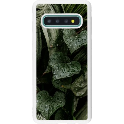 Coque Samsung Galaxy S10 - Silicone rigide blanc Spring 23 fresh plants