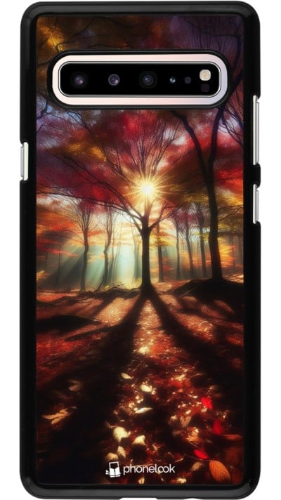 Coque Samsung Galaxy S10 5G - Automne doré glare