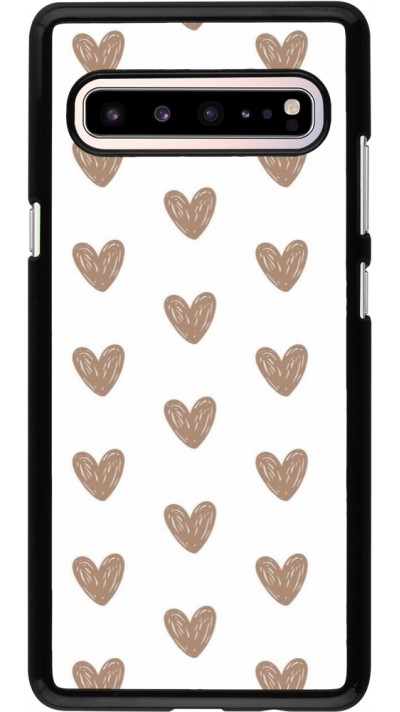 Coque Samsung Galaxy S10 5G - Autumn 2024 brown hearts