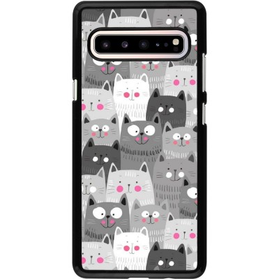 Coque Samsung Galaxy S10 5G - Chats gris troupeau