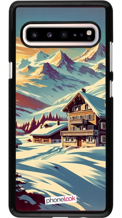 Coque Samsung Galaxy S10 5G - Chalet montagne enneigée