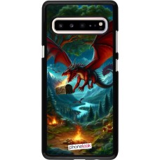 Coque Samsung Galaxy S10 5G - Dragon Volant Forêt Trésor