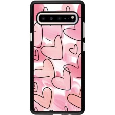 Coque Samsung Galaxy S10 5G - Easter 2023 pink hearts