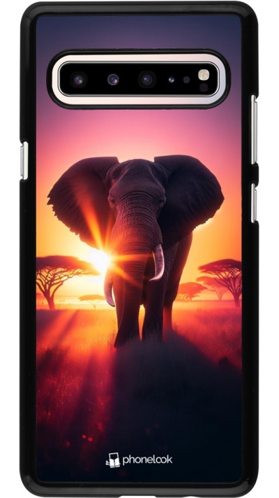 Coque Samsung Galaxy S10 5G - Elephant Sunrise Beauty