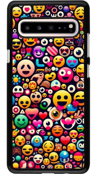 Coque Samsung Galaxy S10 5G - Emoji Mix Color