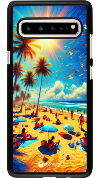 Coque Samsung Galaxy S10 5G - Été Paradis Paint