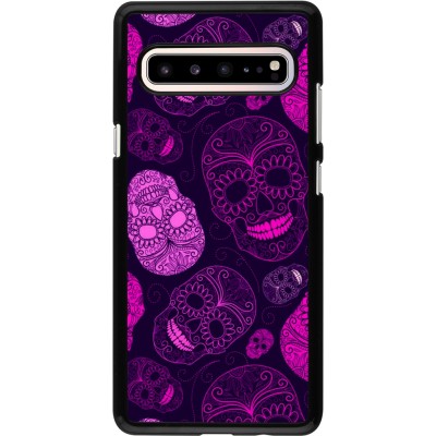 Coque Samsung Galaxy S10 5G - Halloween 2023 pink skulls