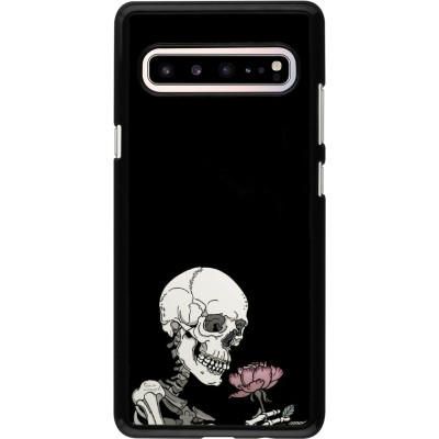 Coque Samsung Galaxy S10 5G - Halloween 2023 rose and skeleton