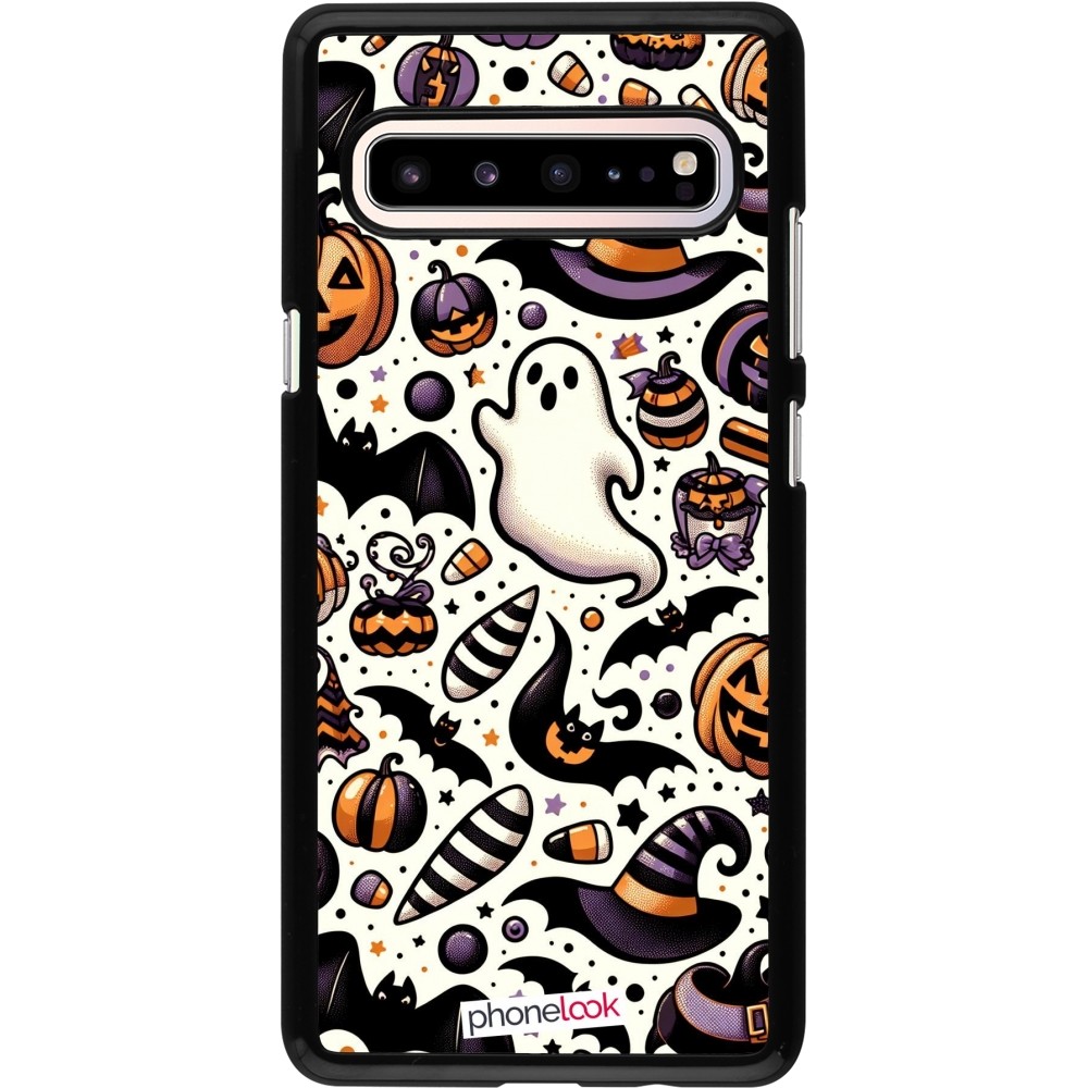 Coque Samsung Galaxy S10 5G - Halloween 2024 Cute Pattern