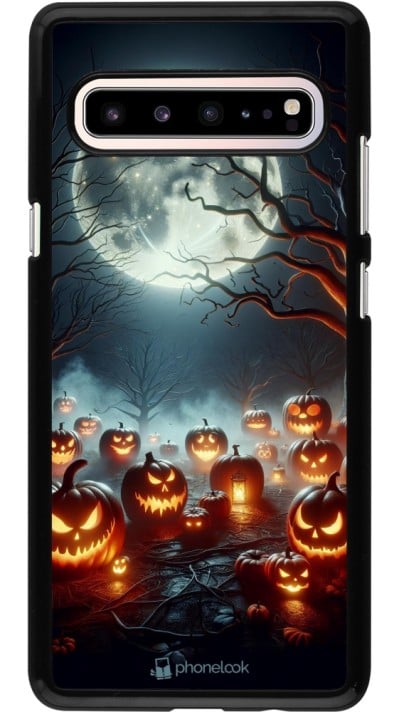 Coque Samsung Galaxy S10 5G - Halloween 2024 Many Pumpkins