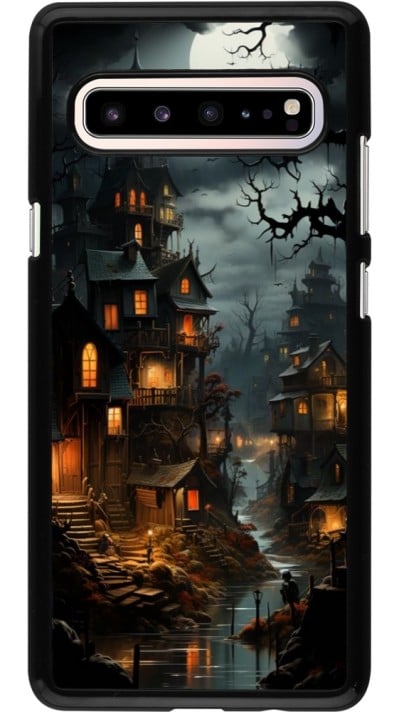 Coque Samsung Galaxy S10 5G - Halloween 2024 scary town