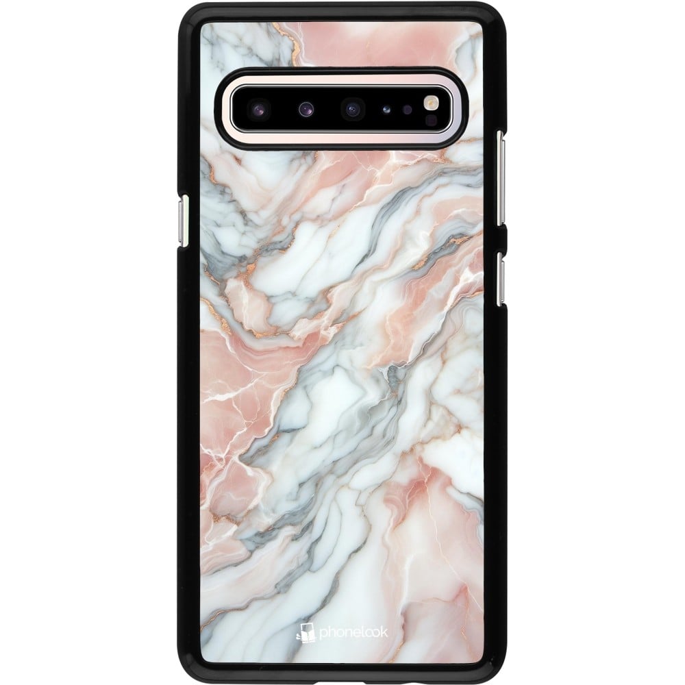 Coque Samsung Galaxy S10 5G - Marbre Rose Lumineux