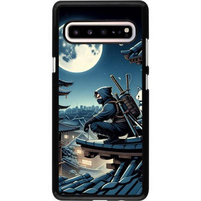 Coque Samsung Galaxy S10 5G - Ninja sous la lune