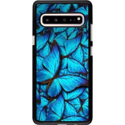 Coque Samsung Galaxy S10 5G - Papillon - Bleu