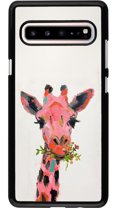 Coque Samsung Galaxy S10 5G - Pink Girafe Paint