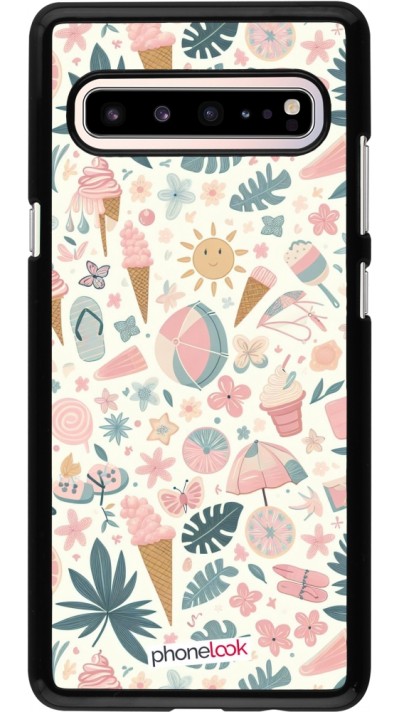 Coque Samsung Galaxy S10 5G - Summer Pink Pattern