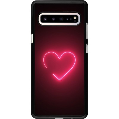 Coque Samsung Galaxy S10 5G - Valentine 2023 single neon heart