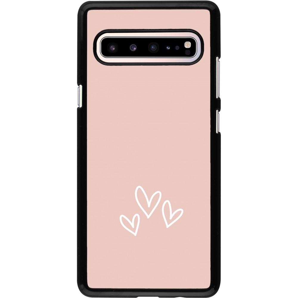 Coque Samsung Galaxy S10 5G - Valentine 2023 three minimalist hearts