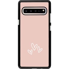 Coque Samsung Galaxy S10 5G - Valentine 2023 three minimalist hearts