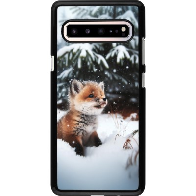 Coque Samsung Galaxy S10 5G - Noël 2023 Renardeau sapin