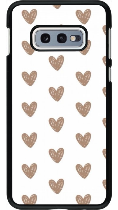 Coque Samsung Galaxy S10e - Autumn 2024 brown hearts