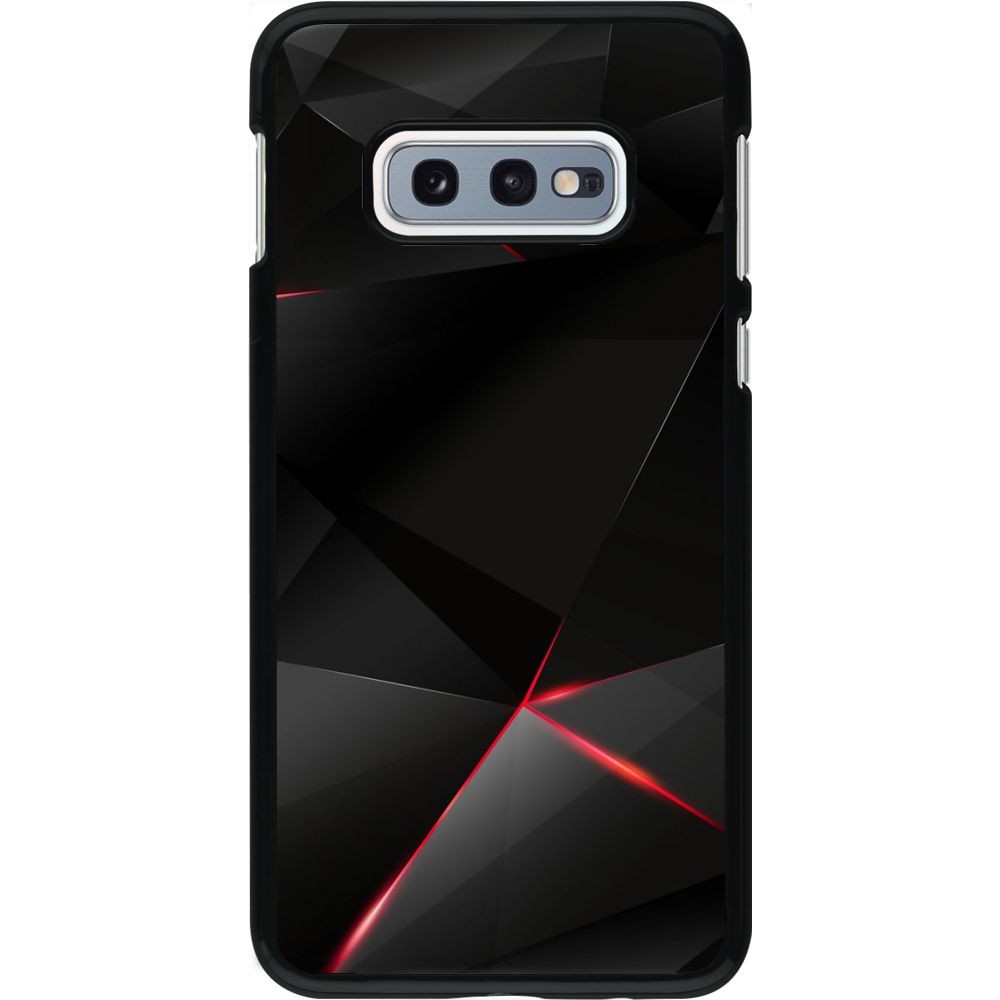 Coque Samsung Galaxy S10e - Black Red Lines