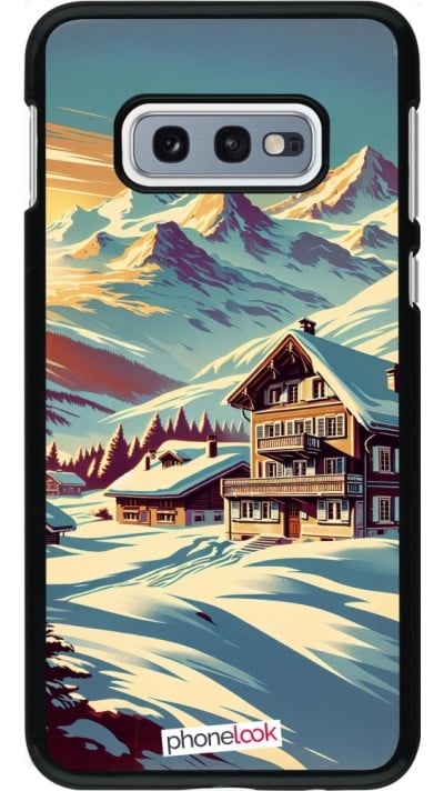 Coque Samsung Galaxy S10e - Chalet montagne enneigée