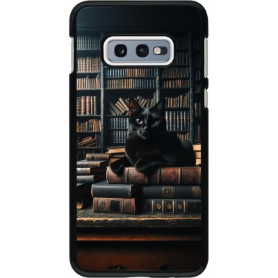 Coque Samsung Galaxy S10e - Chat livres sombres