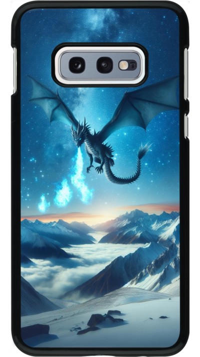 Coque Samsung Galaxy S10e - Dragon nocturne montagne