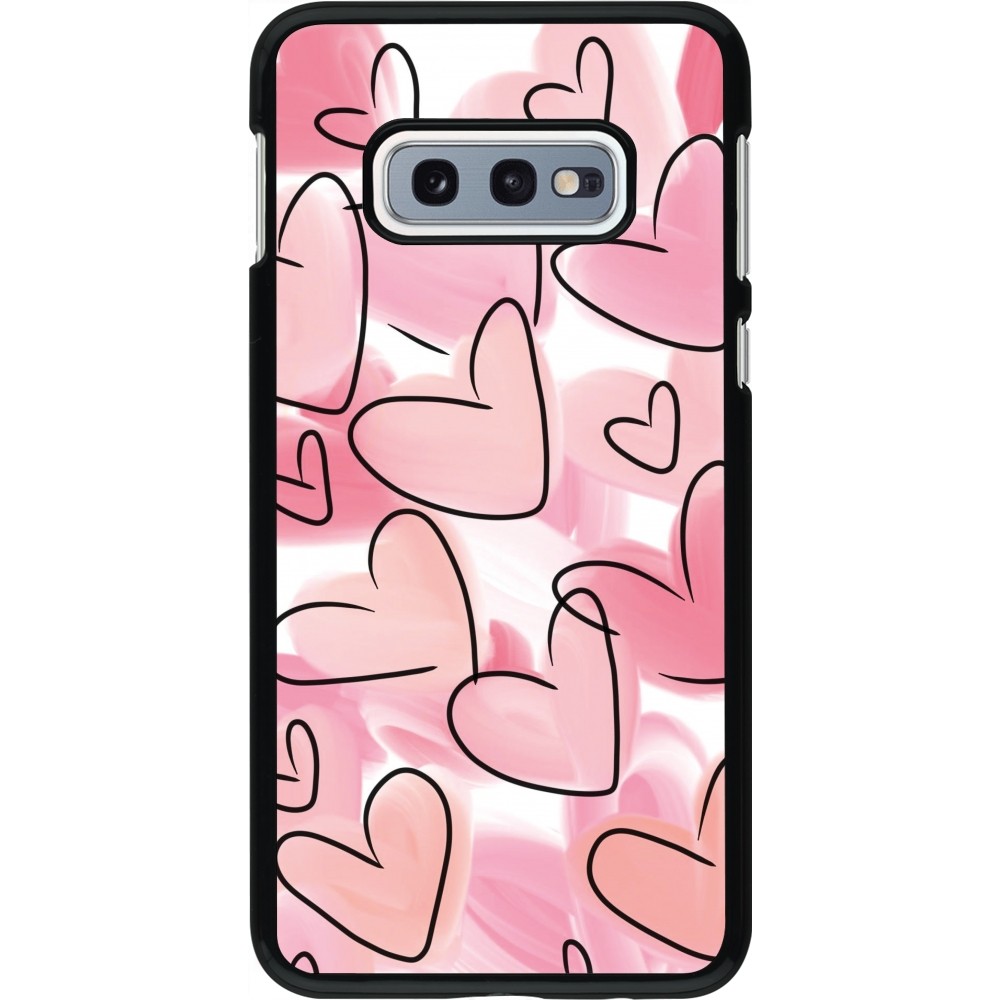 Coque Samsung Galaxy S10e - Easter 2023 pink hearts