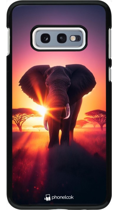 Coque Samsung Galaxy S10e - Elephant Sunrise Beauty