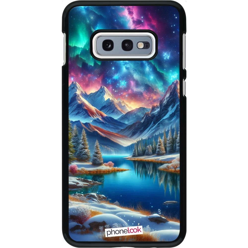 Coque Samsung Galaxy S10e - Fantasy Mountain Lake Sky Stars